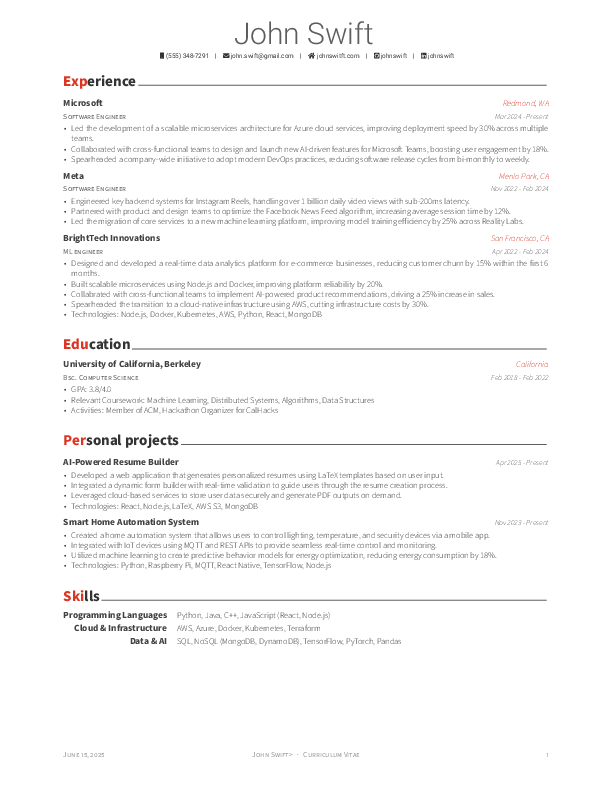 Awesome CV