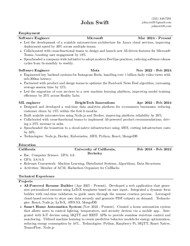 McDowell CV